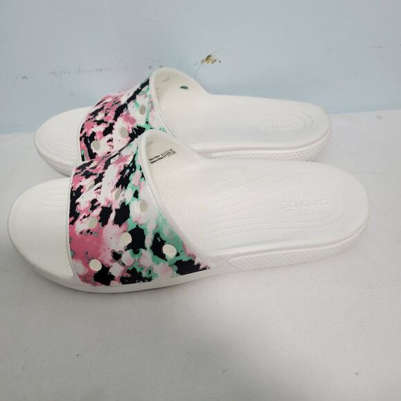 Crocs Classic Tie Dye Mania Size W/10 M/8  82925-2795 - Picture 3 of 7